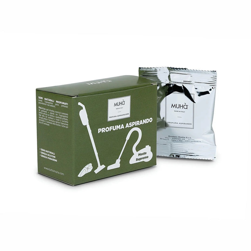 Muhà Set 5 Vacuum Cleaner Freshener Sachets Mosto Supremo