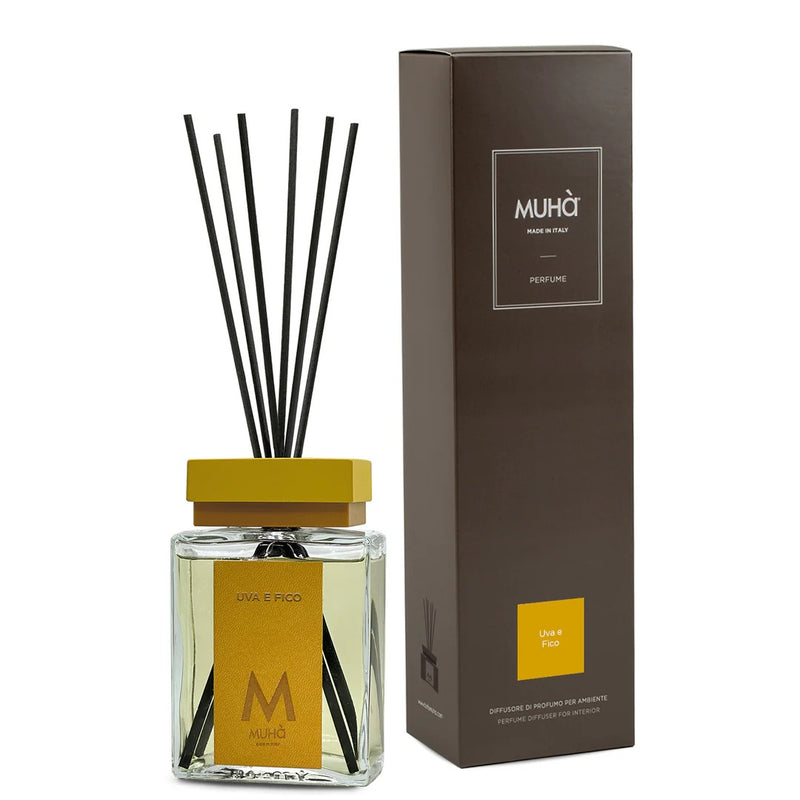 Muhà Luxe Perfume Reed Diffuser Grape and Fig 200 ml