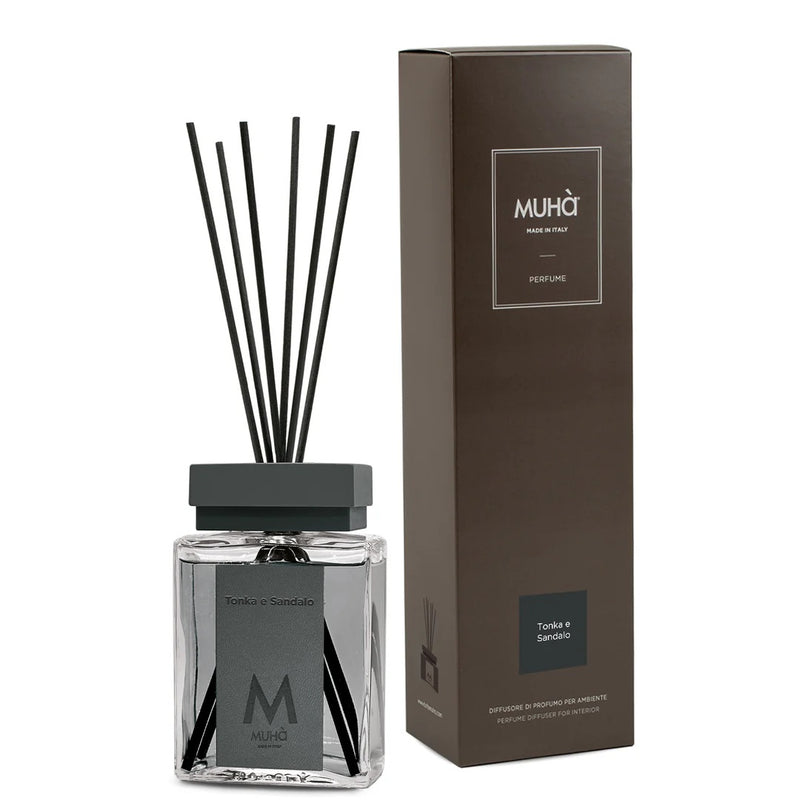 Muhà Luxe Perfume Reed Diffuser Tonka and Sandalwood