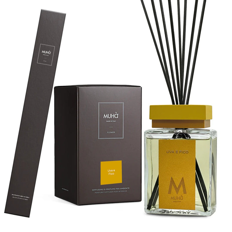 Muhà Luxe Perfume Reed Diffuser Grape and Fig 500 ml