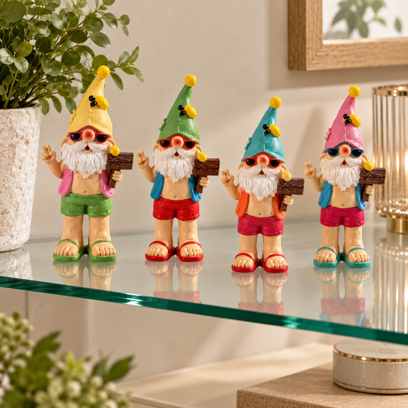 Ad Trend Folletto Decorativo in Resina H 20 cm 10 x 7 cm – Statuetta Natalizia per Casa, Modelli Assortiti 1 Pz