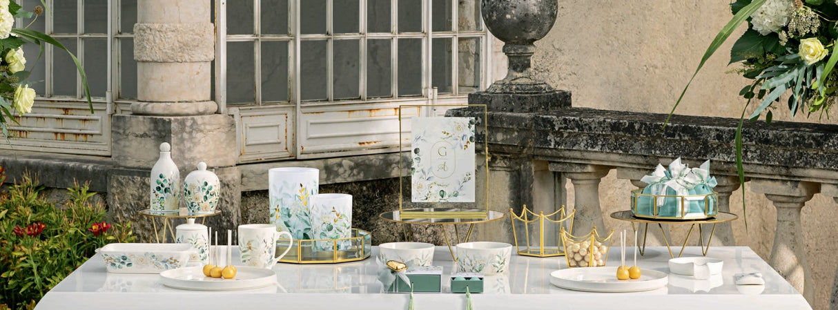 Cupido&Co. Set of 2 Trays D 205 mm H 50 mm D 270 mm H 65 mm Gold Mirror