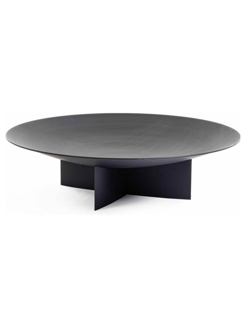 Bizzotto Nebraska Round Black Fire Pit D100x27H for Outdoor