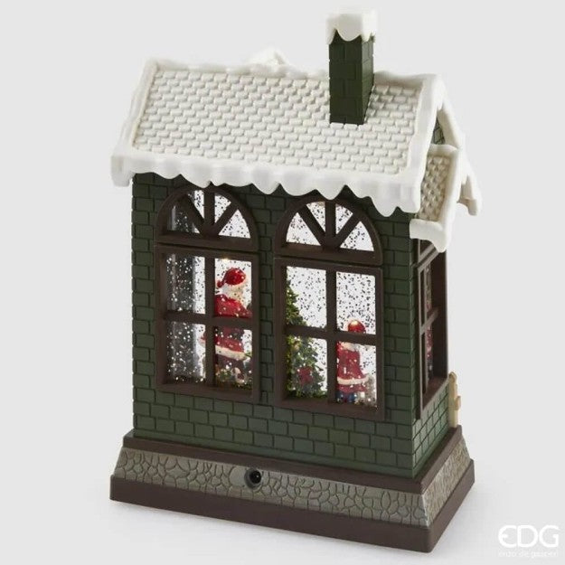 EDG Enzo De Gasperi Diorama Christmas House LED H26 cm with Music and Movement – Christmas Decoration