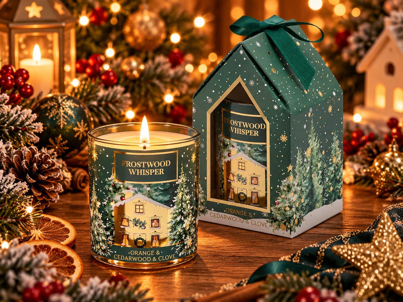 EDG Enzo De Gasperi Noel Scented Candle with Cardamom H8 Ø7 cm – Christmas Candle