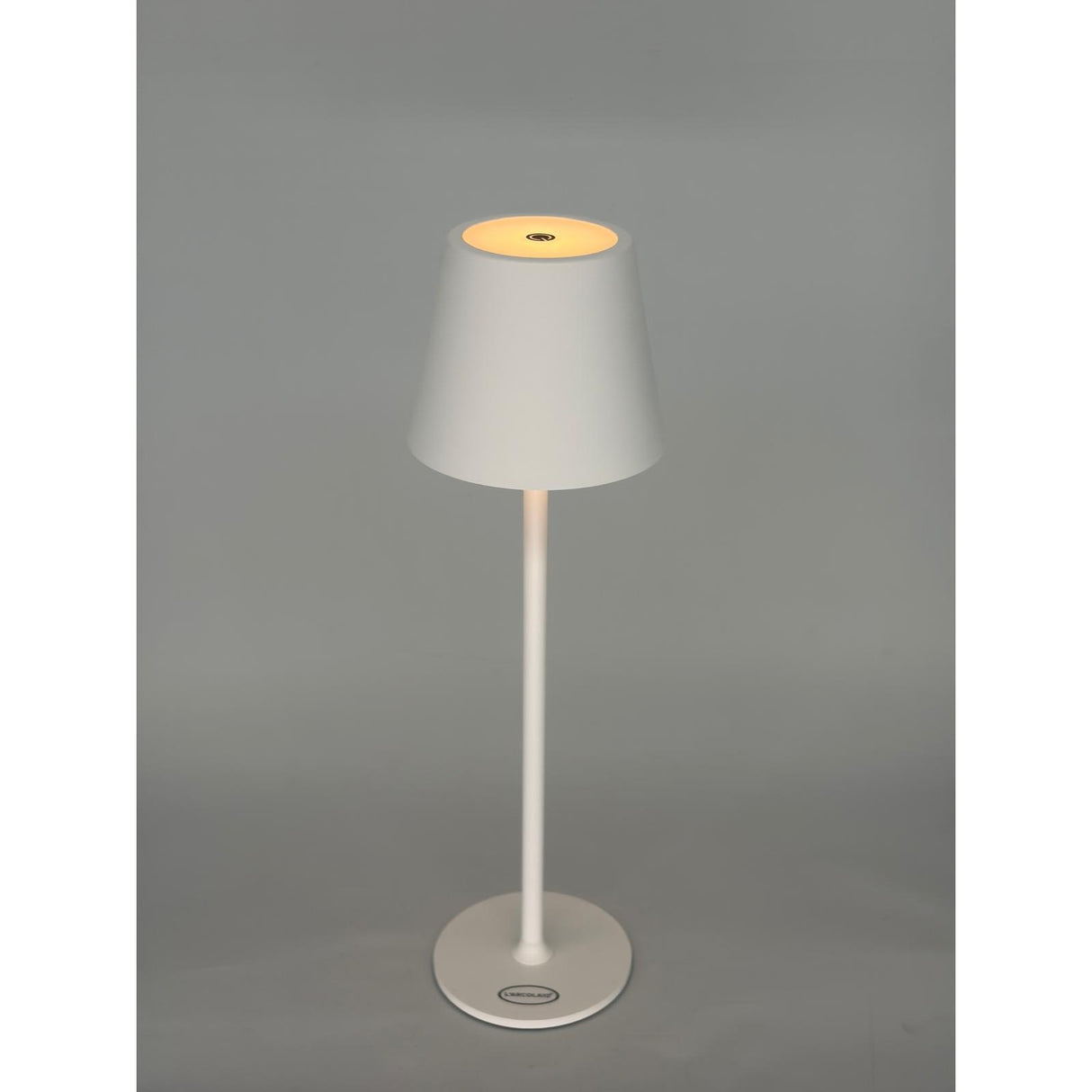 L'Arcolaio Rechargeable Touch LED Lamp H 38 Cm 10 x 10 Cm IP54 Round Pro White