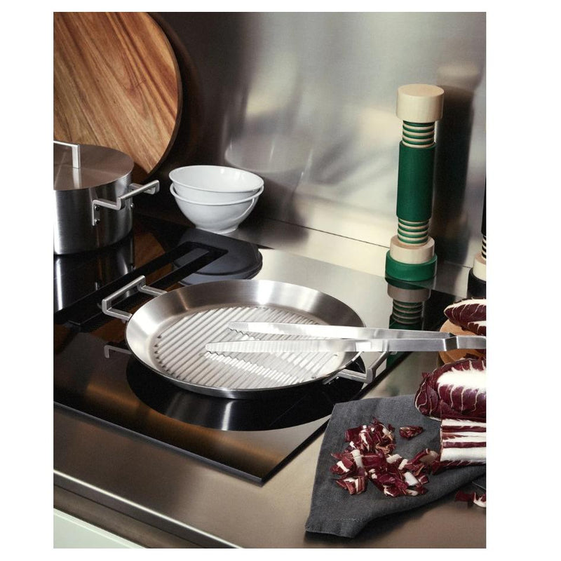 Alessi Convivio Griddle Pan D 29 Cm Tri-ply Stainless Steel