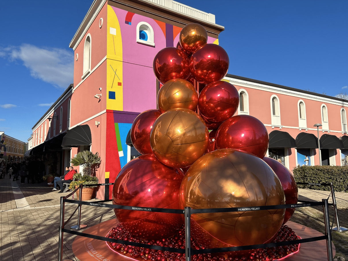 EDG Enzo De Gasperi Decor Mirror Ball D 150 Cm Red