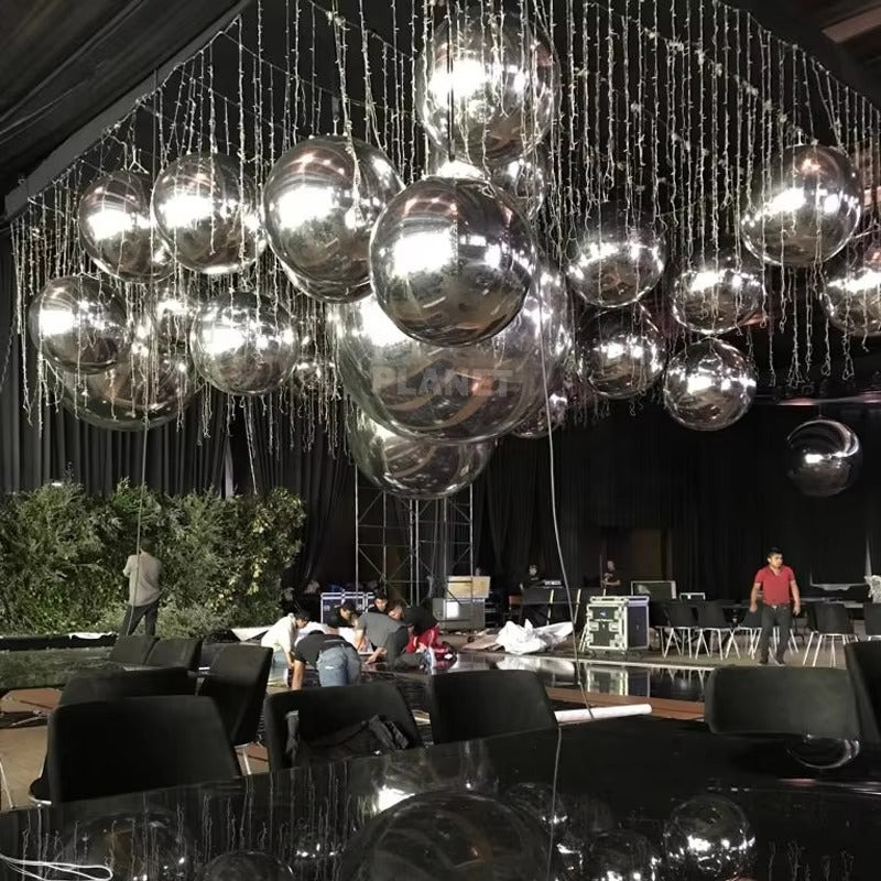EDG Enzo De Gasperi Decor Mirror Ball D 180 Cm Silver