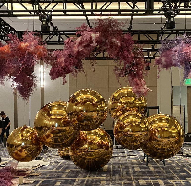 EDG Enzo De Gasperi Decor Mirror Ball D 120 Cm Gold