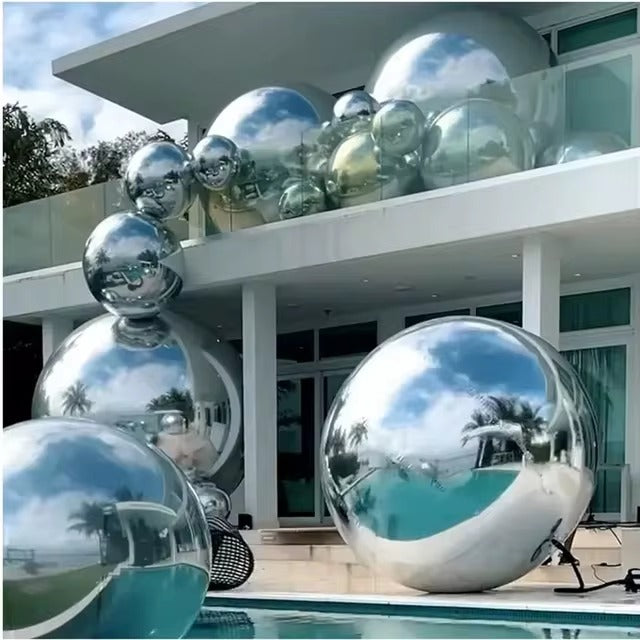 EDG Enzo De Gasperi Decor Mirror Ball D 180 Cm Silver