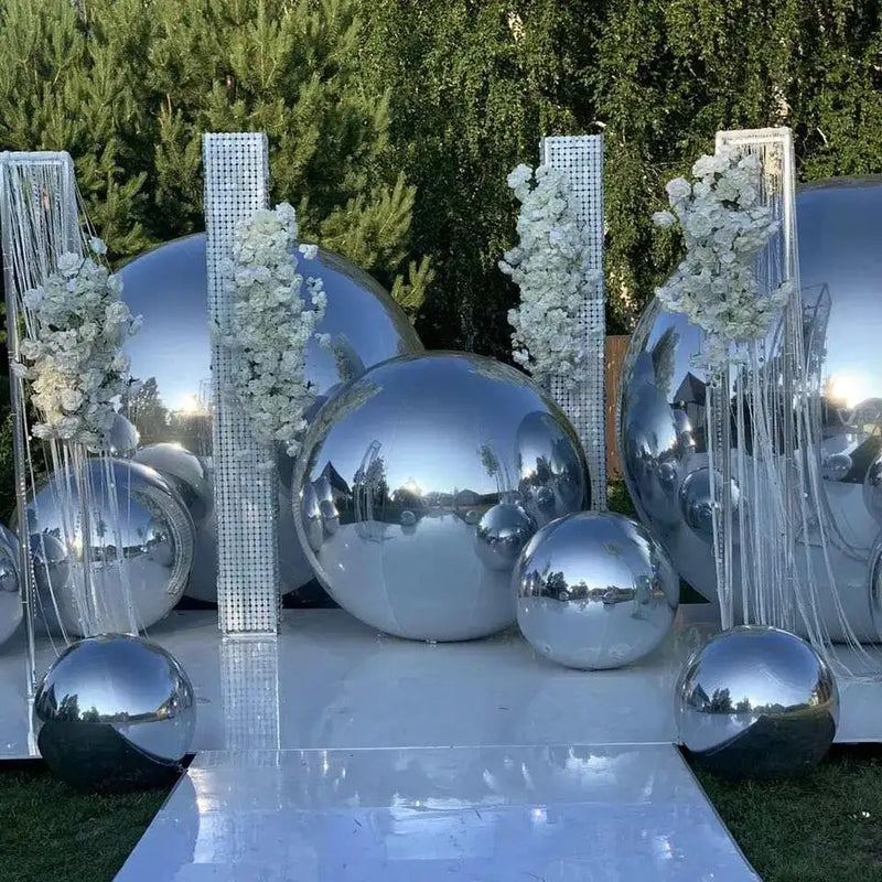 EDG Enzo De Gasperi Decor Mirror Ball D 180 Cm Silver