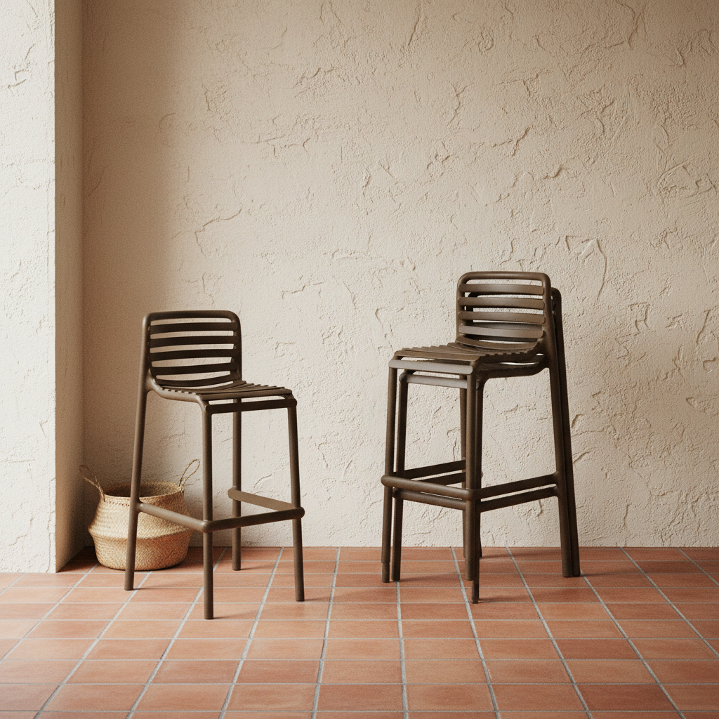 Doga Stool Tobacco Stacked