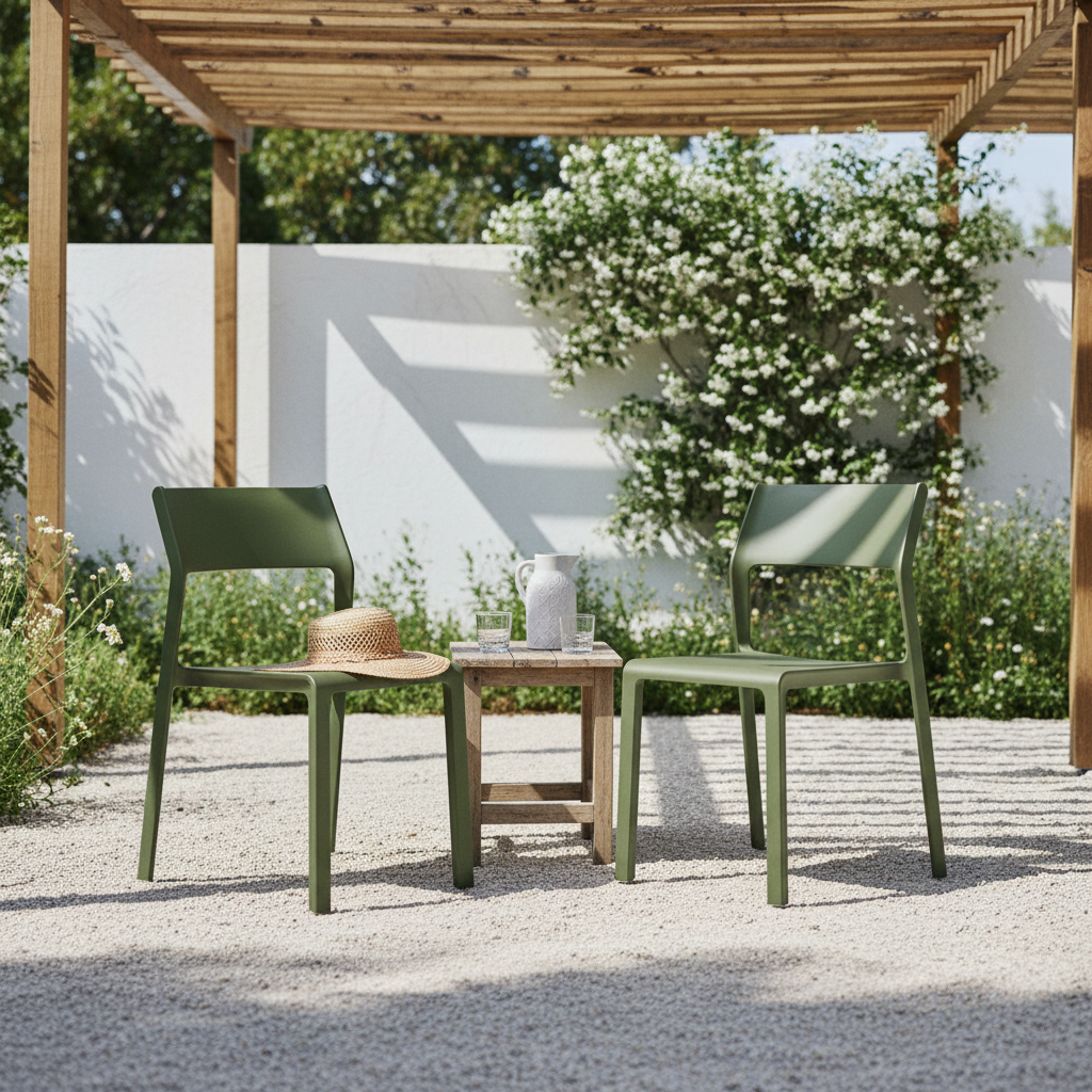 Due sedie Trill Agave su patio giardino