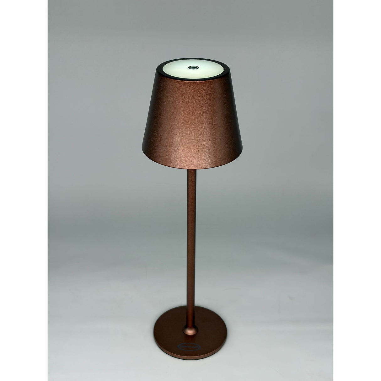 L'Arcolaio Rechargeable Touch LED Lamp H 38 cm 10 x 10 cm IP54 Round Pro Bronze Brown