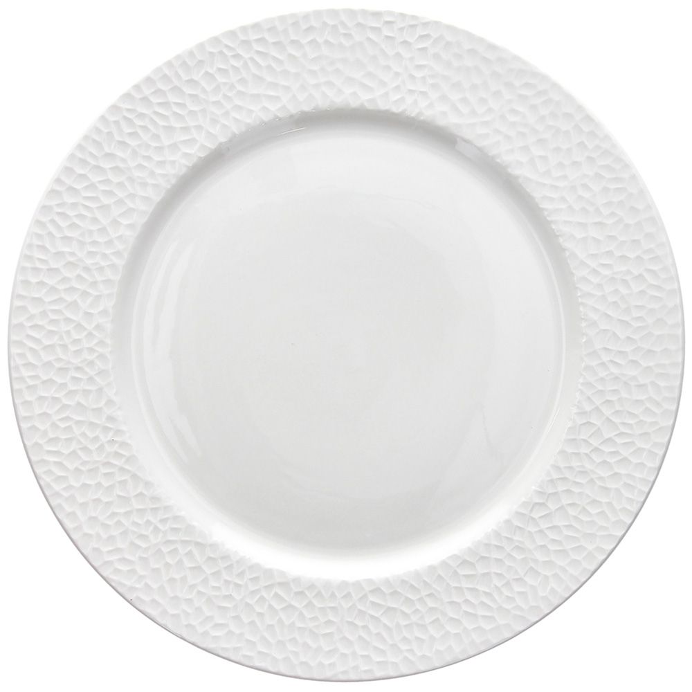 Tognana Golf Bianco Piatto Piano in Porcellana Ø27xH2,4 cm – Piatto Elegante per la Tavola