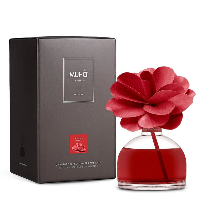 Muhà Flower Diffuser Camelia 200ml Orange & Cinnamon