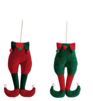 ad trend ad trend decorazione natalizia gambe elfo 17x43 cm verde rosso 1 pz ean 8057586258792