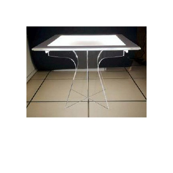 bigiemme bigiemme alzata plexiglass trasparente per top led 48x48 cm h 50 cm