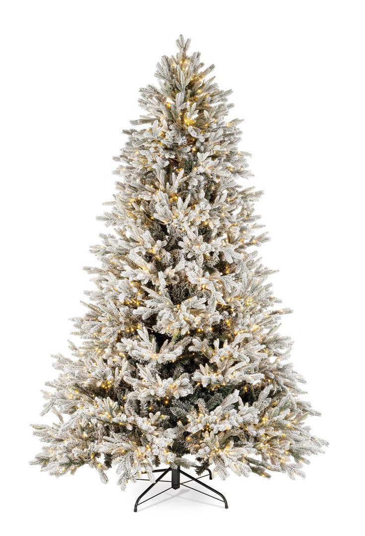 bizzotto bizzotto albero di natale berskshire innevato h 240 cm d 152 cm 6 428 rami 2 500 luci bianco ean 8051836720206