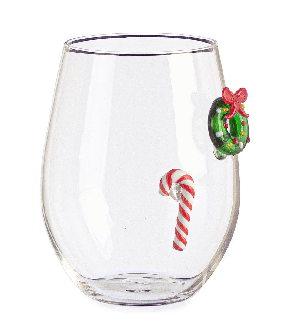 bizzotto bizzotto bicchiere lavish candy e ghirlanda di natale h 12 cm d 92 cm vetro con scatola regalo ean 8051836752214