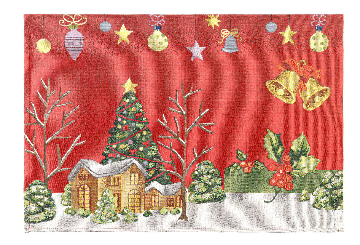 bizzotto bizzotto tovaglietta magical natale 48 x 33 cm rosso ean 8051836733244