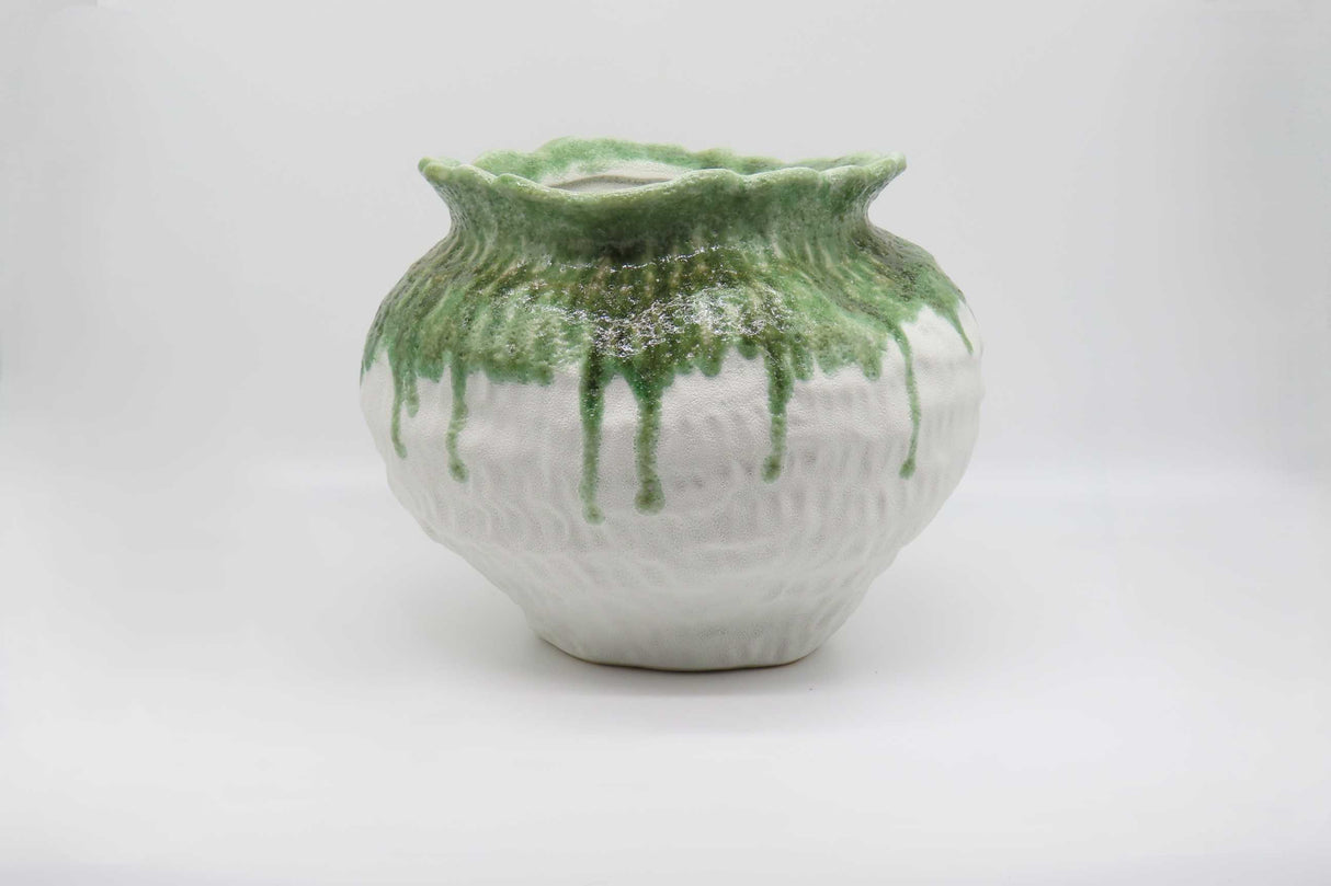 bonturi casa home decoration bonturi casa home decoration orcio picolo h 24 cm 30 x 30 cm ceramica lava white green ean 8054751648242