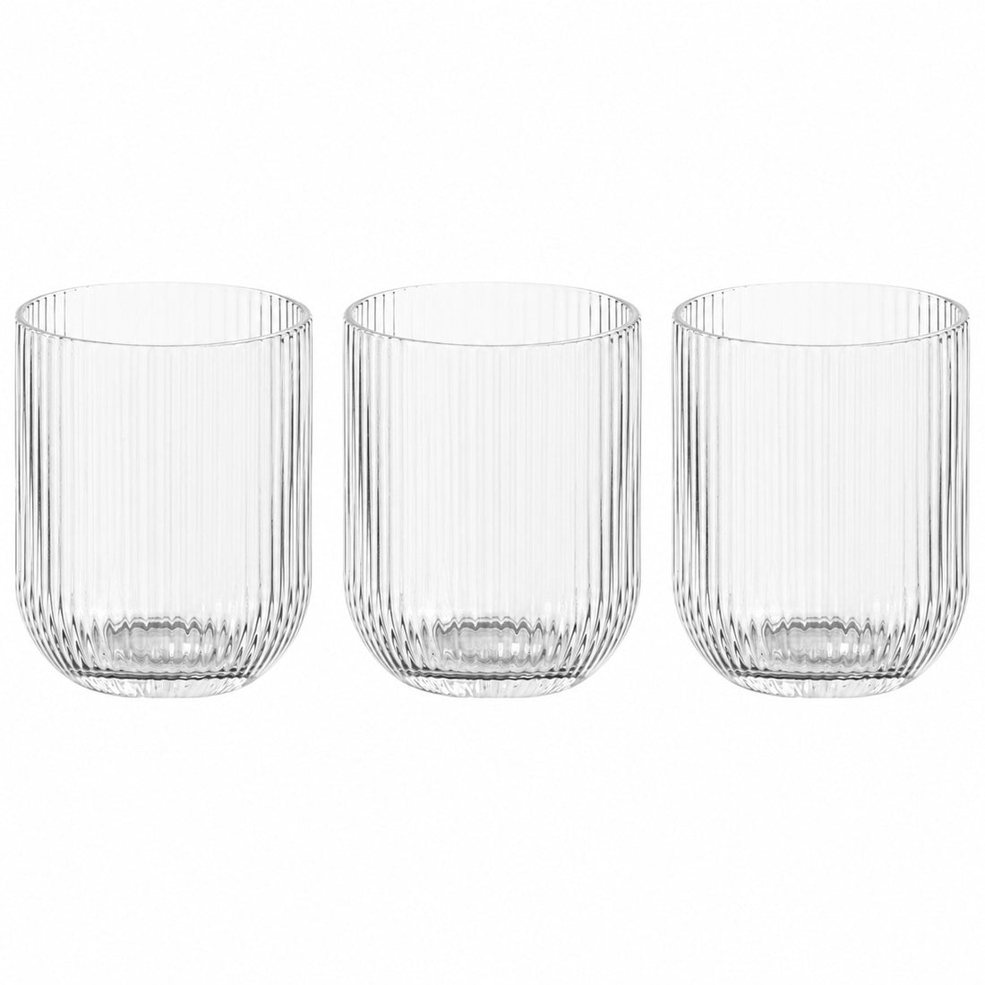 di mo di mo set 3 bicchieri pillar cc 260 vetro trasparente ean 8010402505562