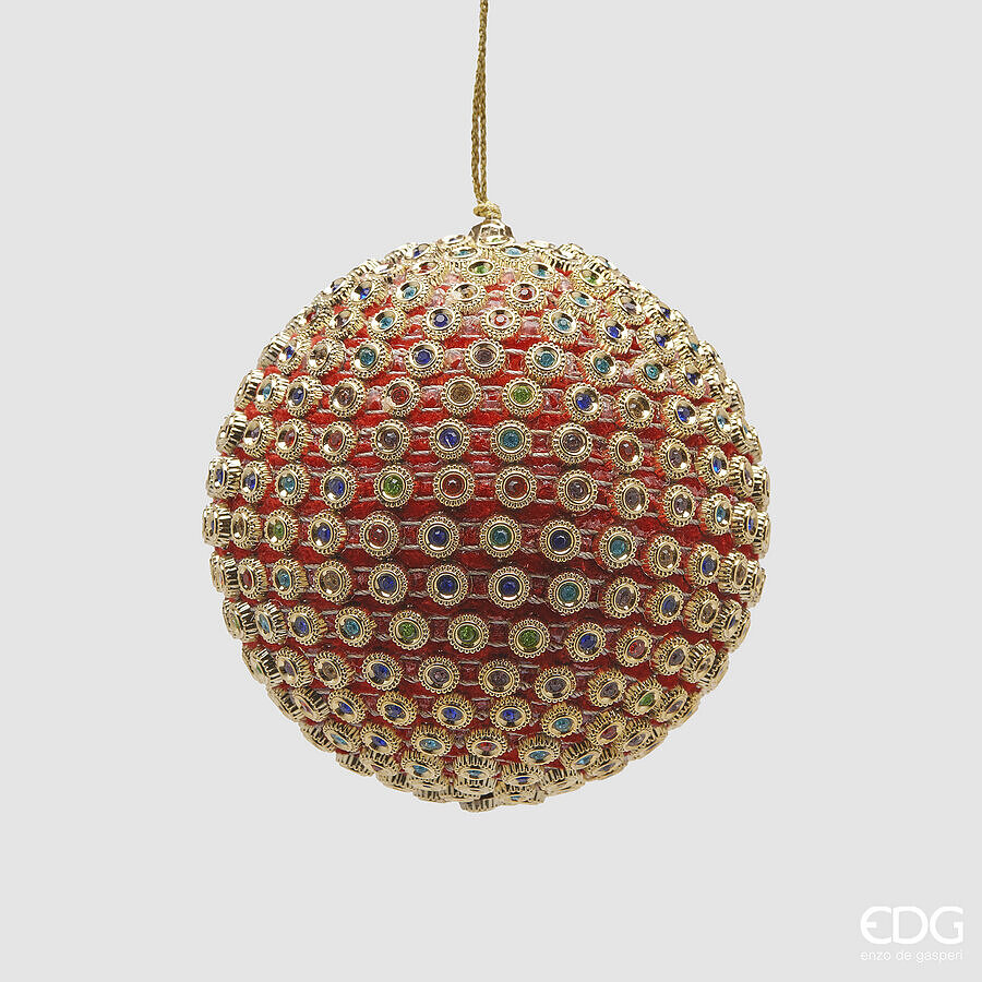 edg enzo de gasperi edg enzo de gasperi addobbo palla di natale infinity d 10 cm rosso mix ean 8059824593177