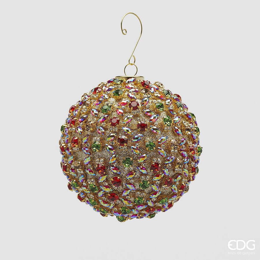 edg enzo de gasperi edg enzo de gasperi addobbo palla godiva di natale d 10 cm multicolor ean 8059824543646