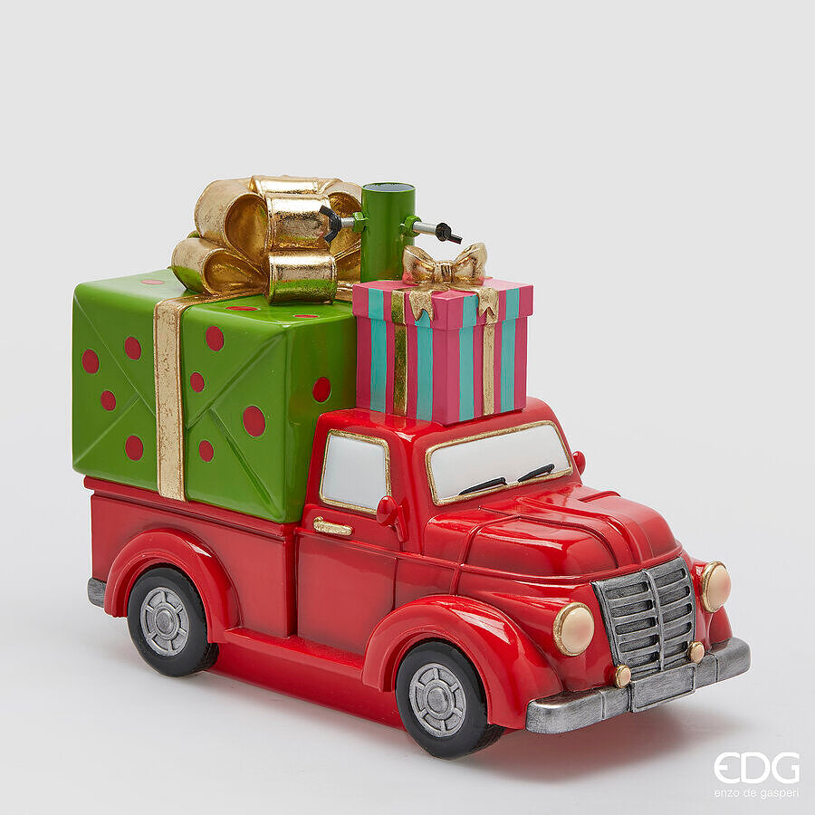 edg enzo de gasperi edg enzo de gasperi base pino furgone di natale h 37 cm l 45 cm l 24 cm green red ean 8059824559333