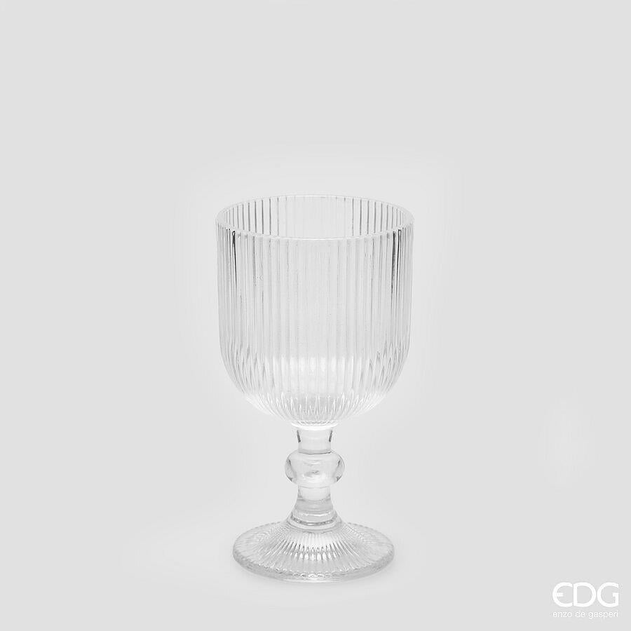 edg enzo de gasperi edg enzo de gasperi bicchiere righe calice h 14 cm d 8 cm colore natural trasparente 6 pz ean 8059824505019