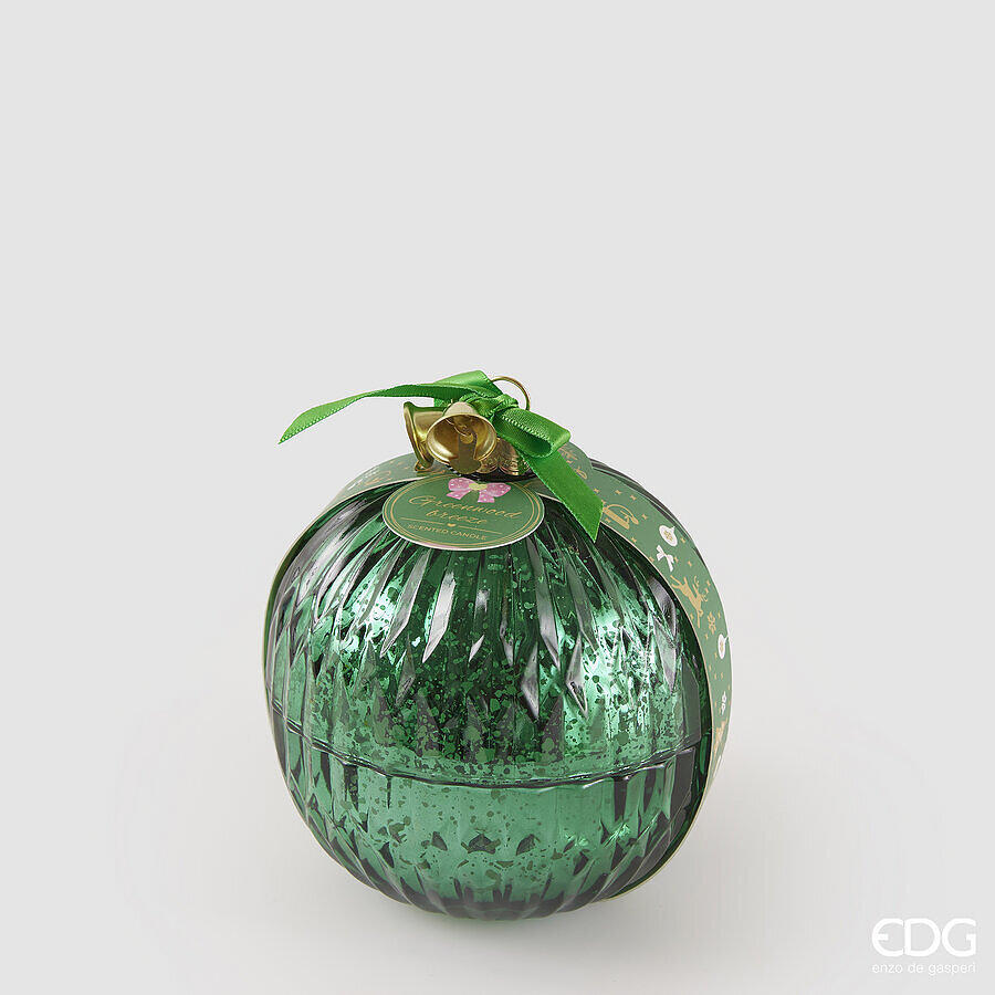 edg enzo de gasperi edg enzo de gasperi candela sfera di natale vetro d 11 cm greenwood breeze vert ean 8059824545060