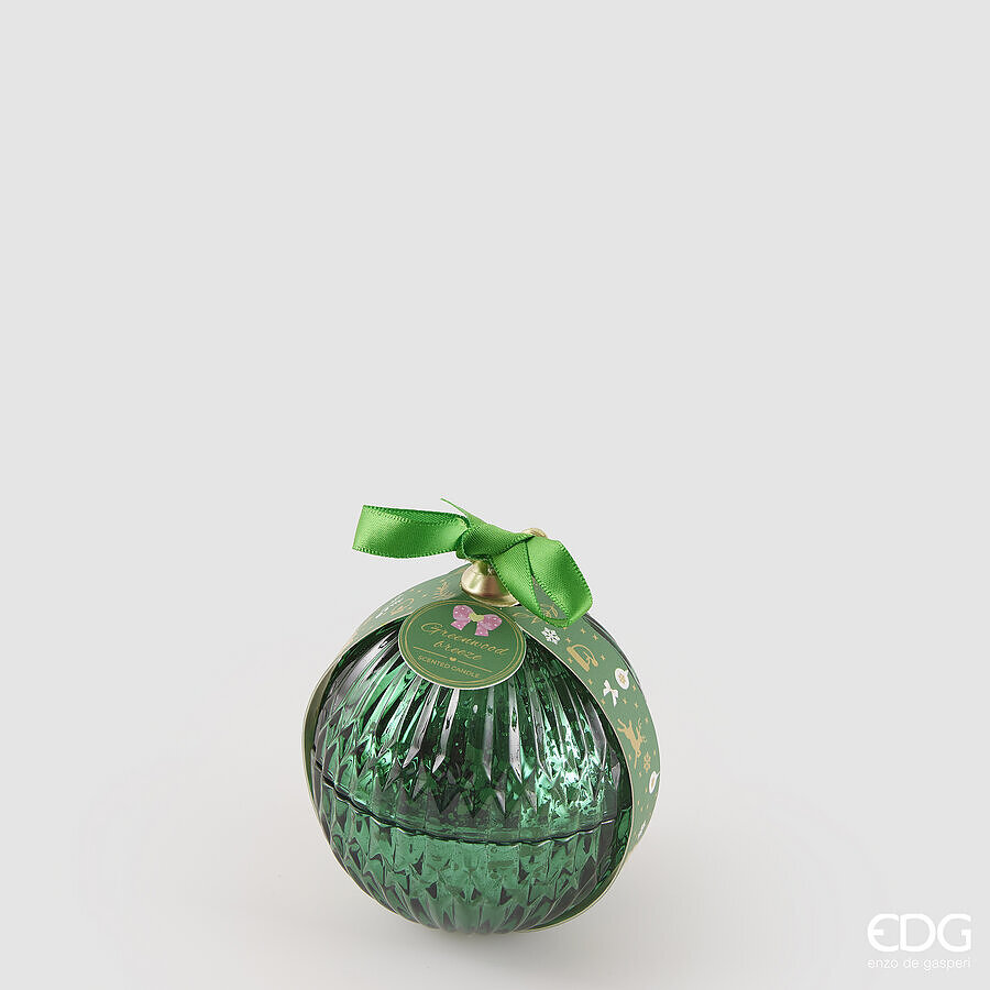 edg enzo de gasperi edg enzo de gasperi candela sfera di natale vetro d 8 cm greenwood breeze vert ean 8059824544964