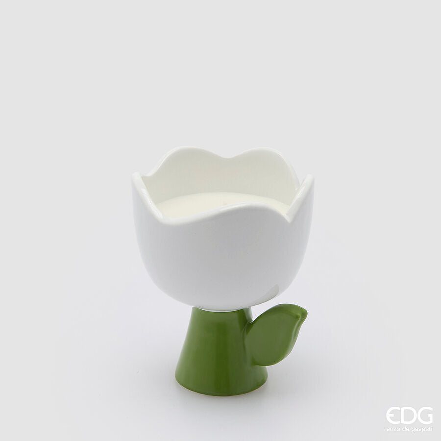 edg enzo de gasperi edg enzo de gasperi candela tulip con profumo h 11 cm d 10 cm frangipani ean 8059824621771