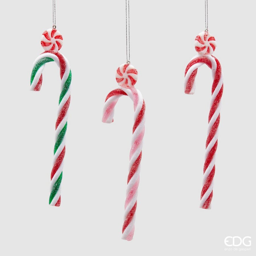 edg enzo de gasperi edg enzo de gasperi decorazione candycane pvc ass h 18 cm multicolor 1 pz ean 8059824296795