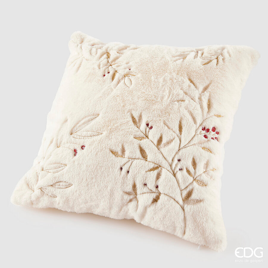 edg enzo de gasperi edg enzo de gasperi furry cuscino quadrato natalizio 45 x 45 cm bianco ean 8059824547729