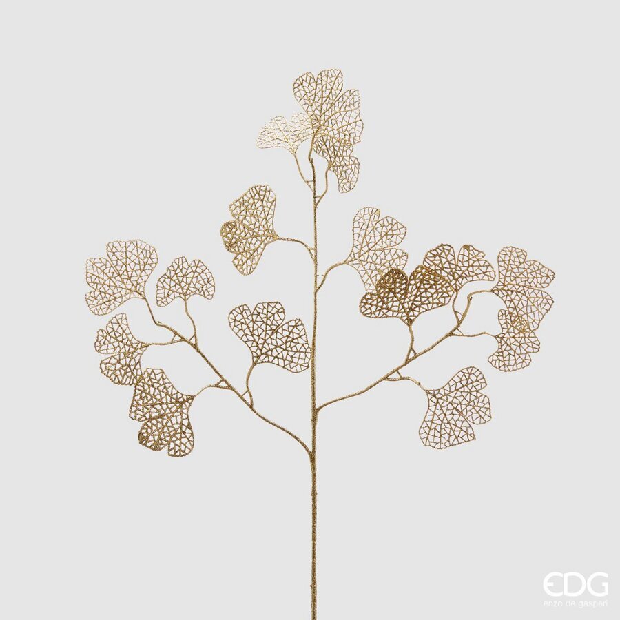 edg enzo de gasperi edg enzo de gasperi ginko olis glitter di natale h 75 cm gold ean 8059824286475