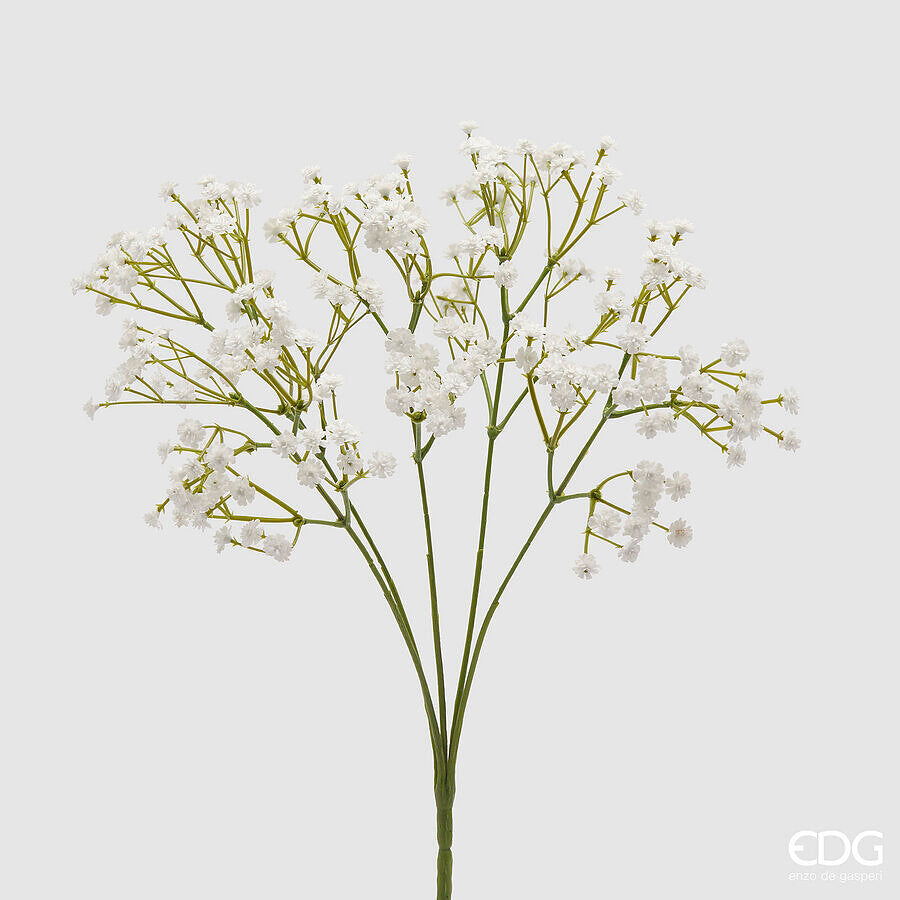 edg enzo de gasperi edg enzo de gasperi gypsophila cespuglio x5 pianta artificiale h 40 cm bianco ean 8059824441966