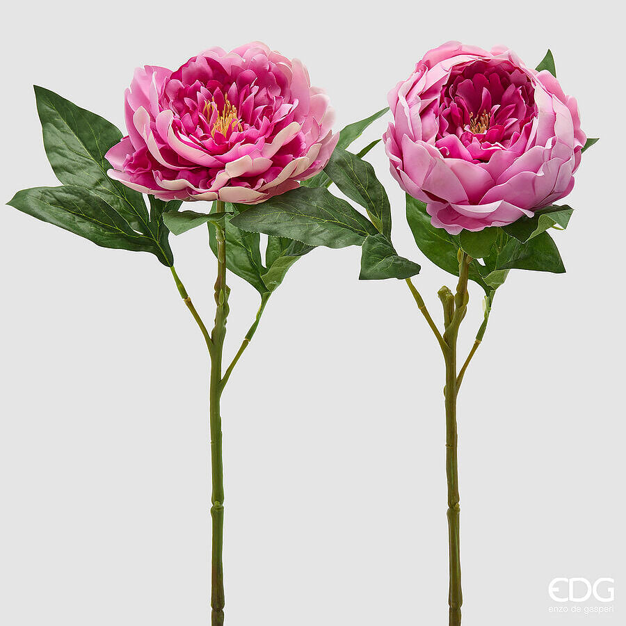 edg enzo de gasperi edg enzo de gasperi peonia ramo con foglie ass h 58 cm pianta artificiale rosa antico 1 pz ean 8059824647245