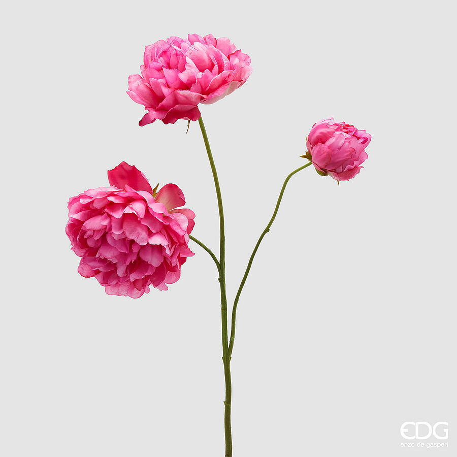 edg enzo de gasperi edg enzo de gasperi peonia ramo x3 con h 67 cm pianta artificiale colore beauty ean 8059824608529