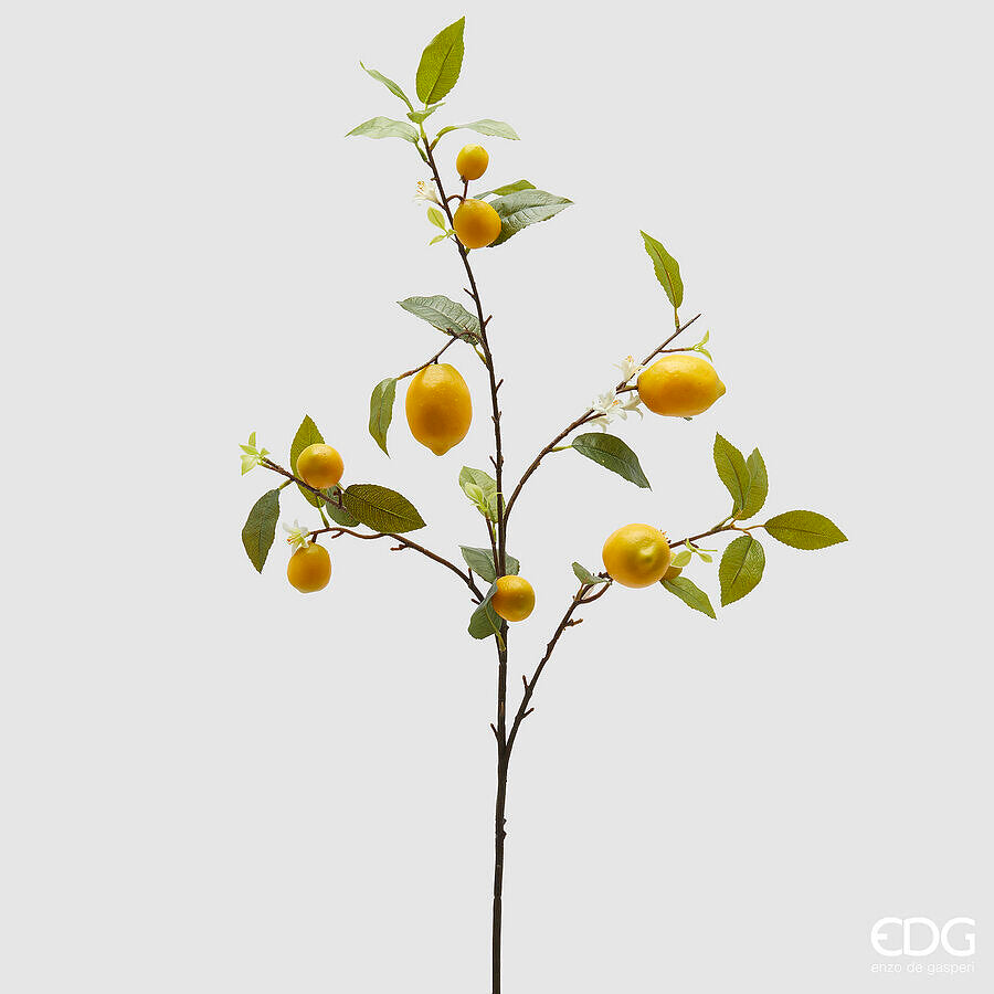edg enzo de gasperi edg enzo de gasperi ramo limone artificiale con foglie e frutta h 105 cm green mix ean 8059824405074