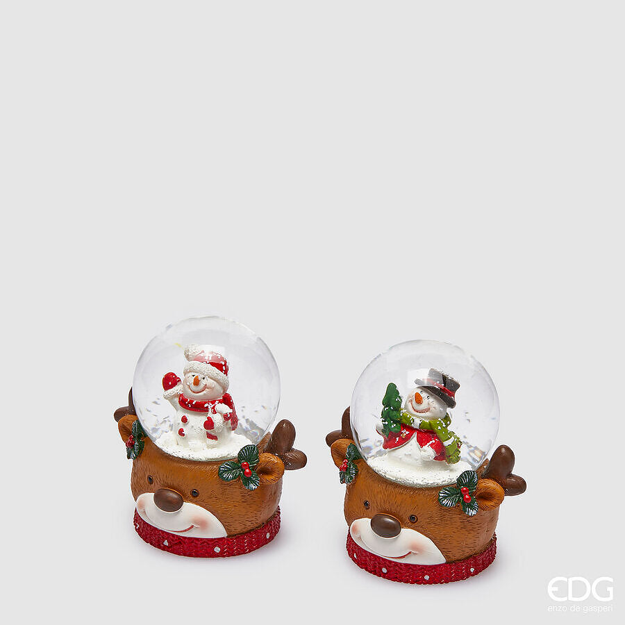 edg enzo de gasperi edg enzo de gasperi sfera acqua uomoneve natalizio ass h 75 cm d 45 cm rosso mix ean 8059824368935