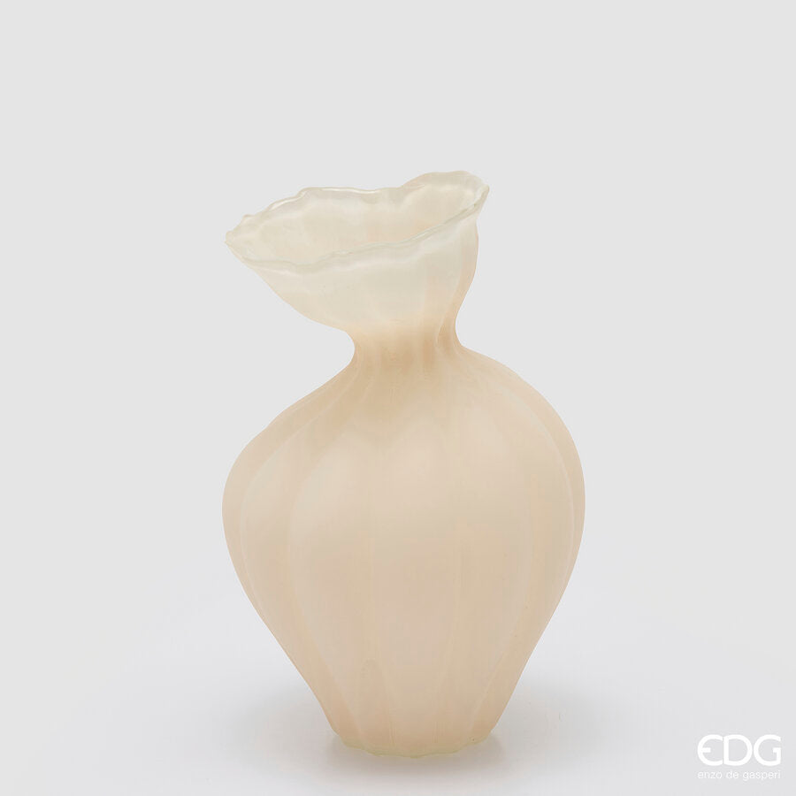 edg enzo de gasperi edg enzo de gasperi vaso flow sinuoso h 30 cm d 195 cm waterproof vetro avorio ean 8059824596963