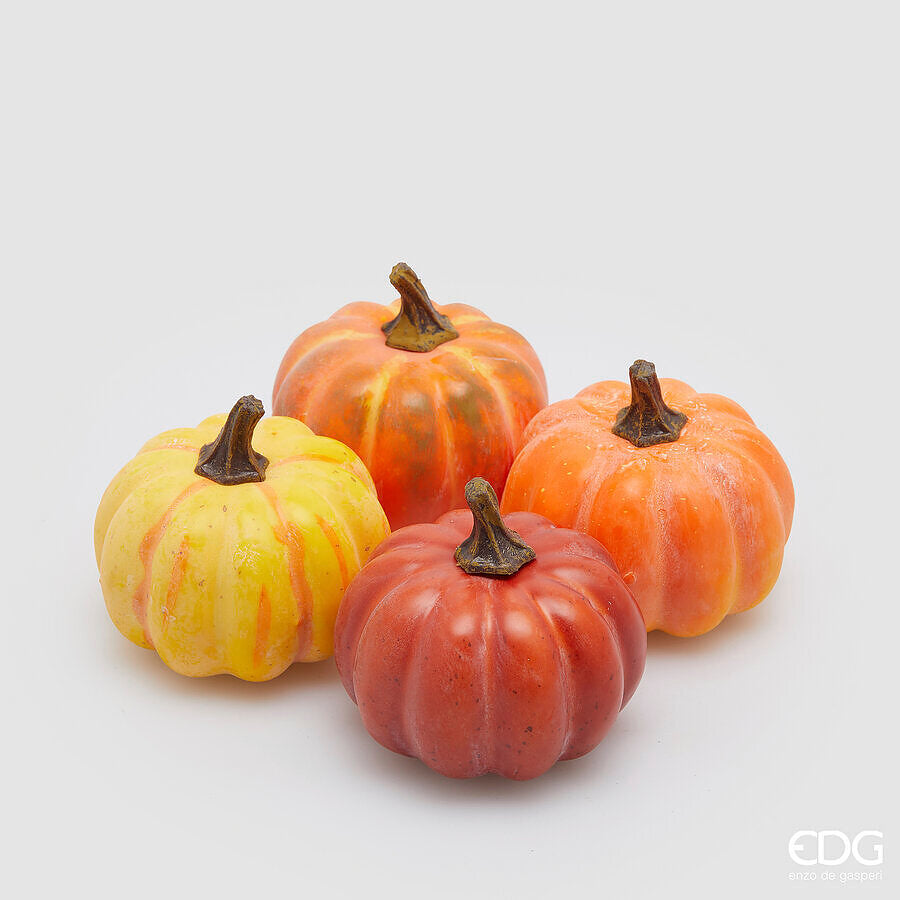 edg enzo de gasperi edg enzo de gasperi zucca rotonda cf 4 pz ass h 8 cm d 9 cm arancione mix ean 8059824573193