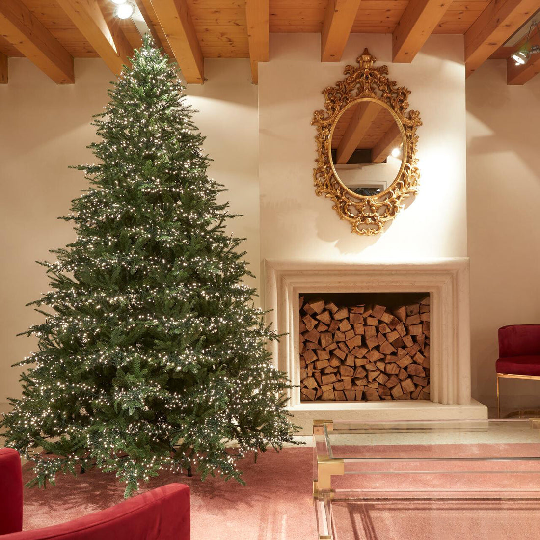 edg_enzo de gasperi albero di natale pino spark h 270 cm d 198 cm 8 400 led verde