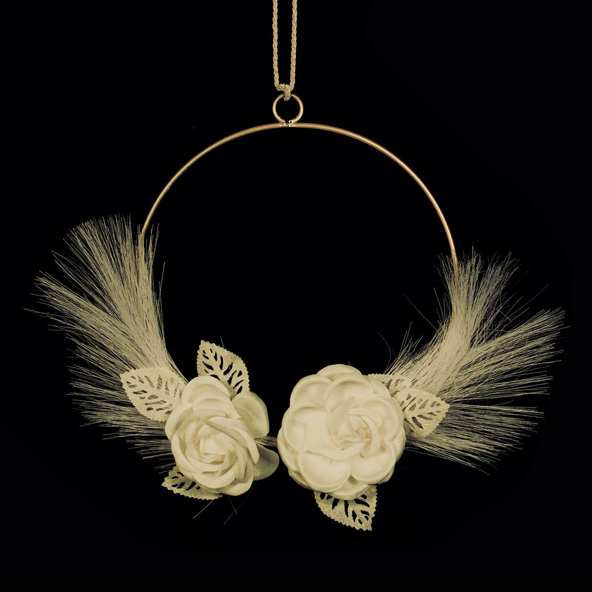 etm etm decoro cerchio 2 fiori d 20 25 cm crema ean 8059793668401