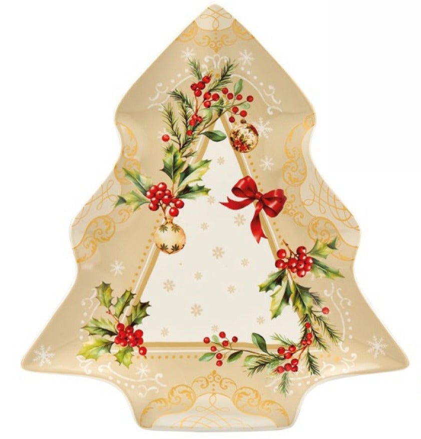 fade fade agrifoglio vassoio albero di natale 30 x 28 cm multicolor ean 8016175589662