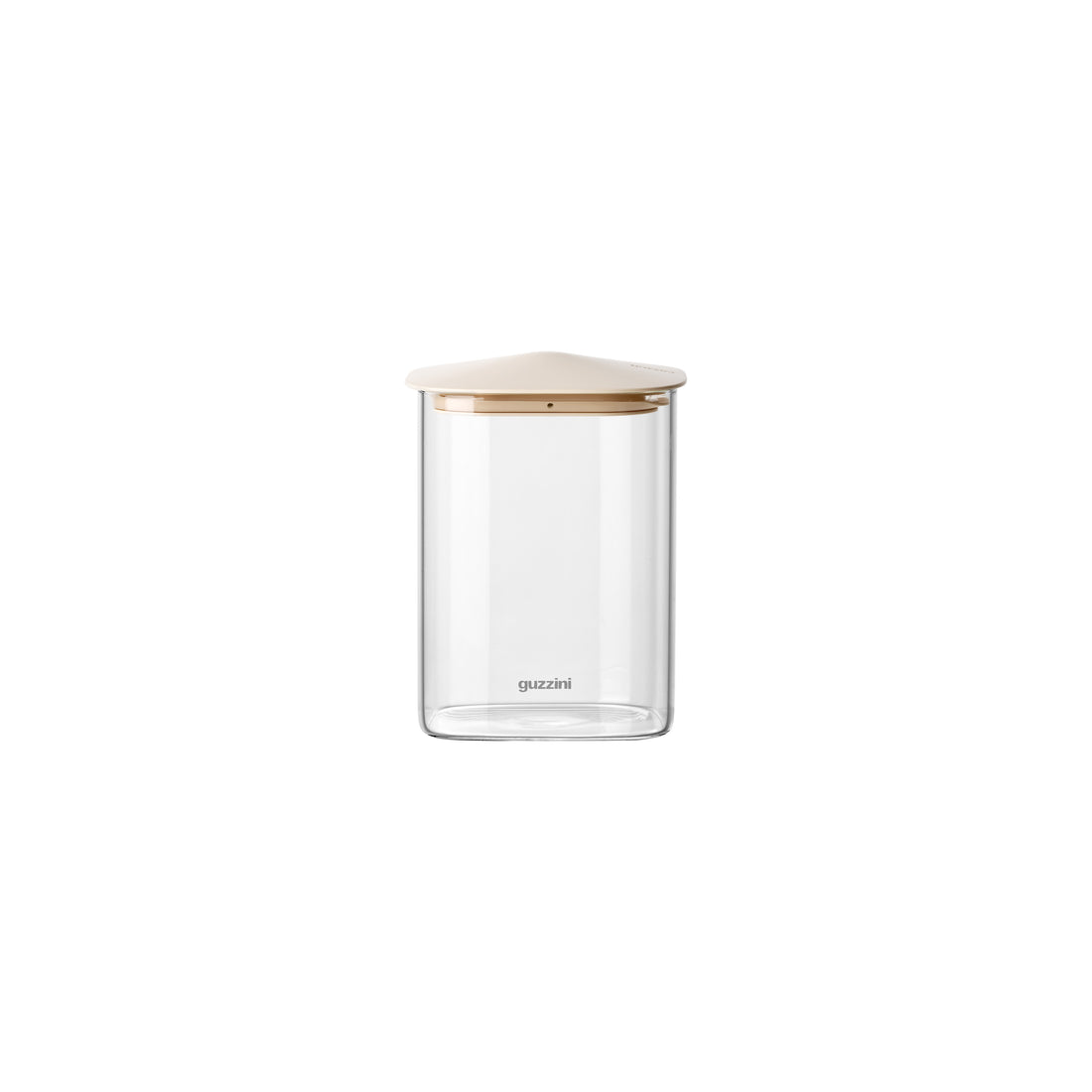 guzzini guzzini barattolo rettangolare fresh style 1 000 ml vetro tappo beige ean 8008392421757