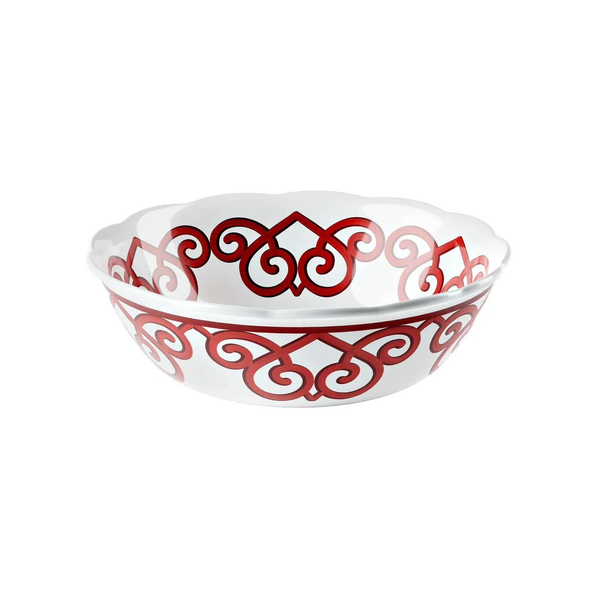 guzzini guzzini contenitore natalizio harmonia melamina d 30 cm table decor bianco rosso ean 8008392412632